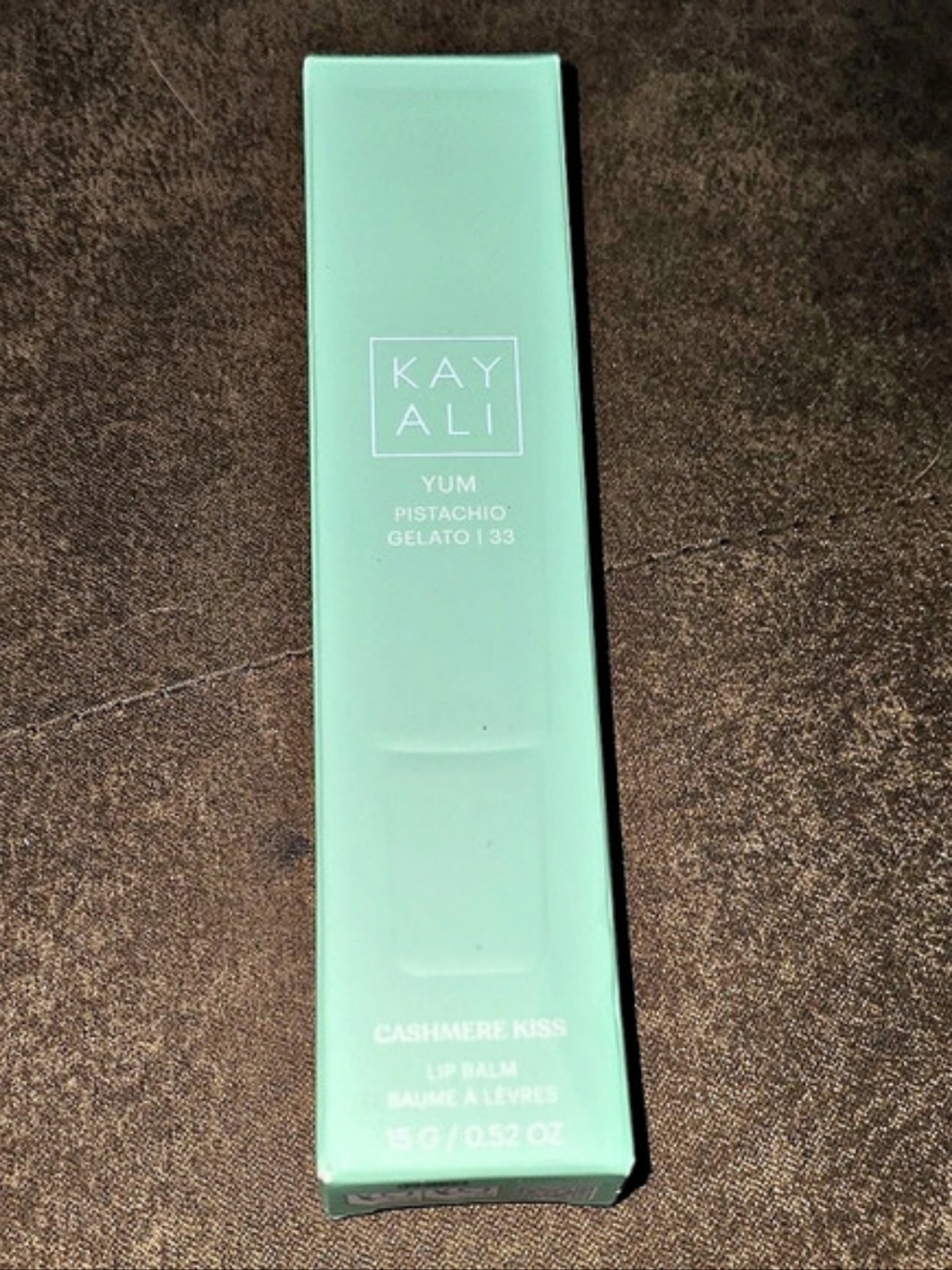NIB KAYALI Yum Pistachio Gelato | 33 Cashmere Kiss Lip Balm - 15ml New